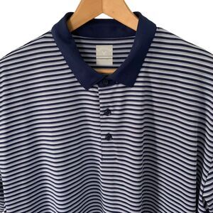 Callaway Mens Golf Polo Shirt Opti-dri Striped Print Blue Size XXL